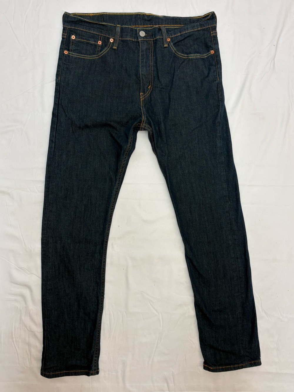 Levi’s 508 Regular Taper Jeans Dark Wash Blue Denim 33WX32L - Picture 5 of 12